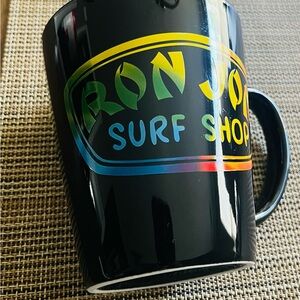 Ron Jon Surf Shop Black Mug with Colorful Logo